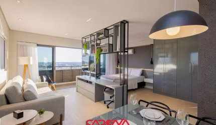 Apartamento 1 quarto com varanda e 1 vaga para aluguel no Centro de Curitiba