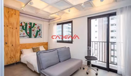 Studio com 1 vaga para aluguel no Centro