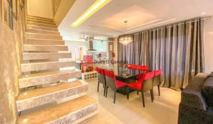 Casa em condomínio com 04 dormitórios, semimobiliada