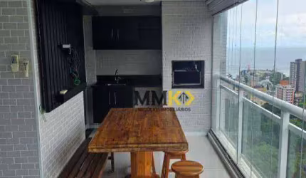 Apartamento com 4 dormitórios para alugar, 132 m² por R$ 9.000,02/mês - Marapé - Santos/SP