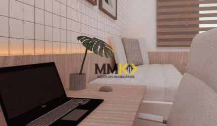 Apartamento com 2 dormitórios à venda, 59 m² por R$ 533.000,00 - Estuário - Santos/SP