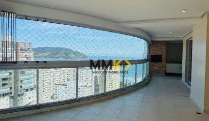 Cap Ferrat, andar alto e vista mar com 4 dormitórios, 204 m² - venda por R$ 3.300.000 ou aluguel por R$ 18.000/mês - Embaré - Santos/SP