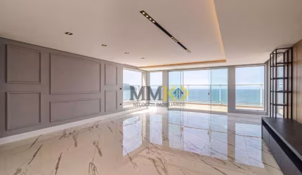 Cobertura Penthouse com 4 dormitórios e vista mar panorâmica, totalmente reformada em Santos/SP.