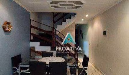 Sobrado com 3 dormitórios à venda, 136 m² - Vila Helena - Santo André/SP