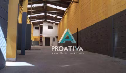 Galpão para alugar, 455 m² por R$ 8.579,83/mês - Vila Sacadura Cabral - Santo André/SP