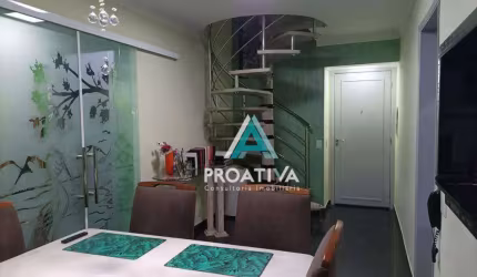 Cobertura com 3 dormitórios à venda, 103 m² por R$ 690.000,00 - Casa Branca - Santo André/SP