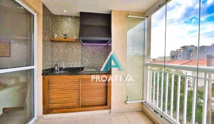 Apartamento com 3 dormitórios à venda, 93 m² por R$ 810.000,00 - Vila Valparaíso - Santo André/SP