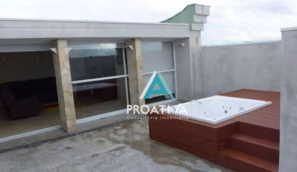 Cobertura com 3 dormitórios à venda, 194 m² - Jardim Bela Vista - Santo André/SP