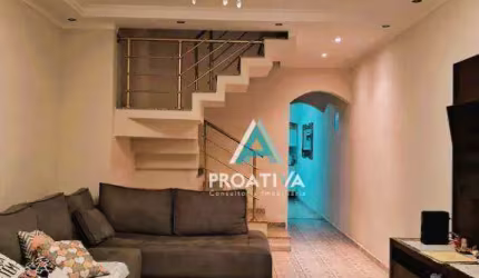 Sobrado com 3 dormitórios à venda, 193 m² - Parque Gerassi - Santo André/SP