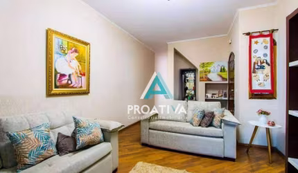 Sobrado com 3 dormitórios à venda, 205 m²- Jardim Santo Alberto - Santo André/SP