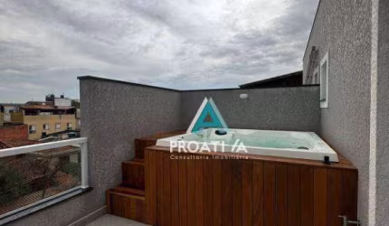 Cobertura com 2 dormitórios à venda, 122 m² - Vila Linda - Santo André/SP