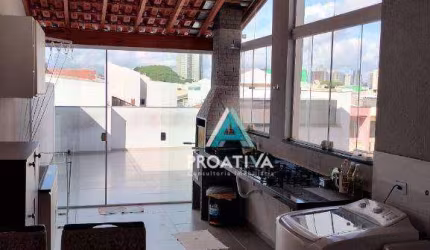 Cobertura com 2 dormitórios à venda, 125 m² por R$ 565.000,08 - Vila Homero Thon - Santo André/SP