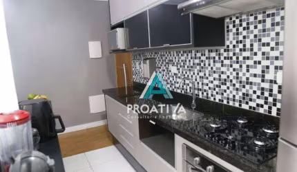 Apartamento com 2 dormitórios à venda, 56 m² - Vila Scarpelli - Santo André/SP