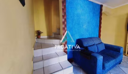 Sobrado com 4 dormitórios à venda, 220 m² - Jardim Santo Alberto - Santo André/SP