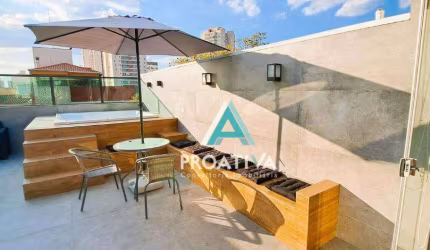 Cobertura com 3 dormitórios à venda, 150 m²  - Vila Valparaíso - Santo André/SP