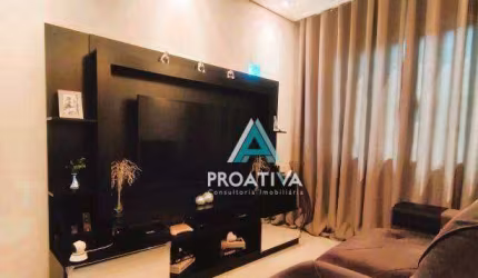 Sobrado com 3 dormitórios à venda, 86 m²  - Vila Camilópolis - Santo André/SP