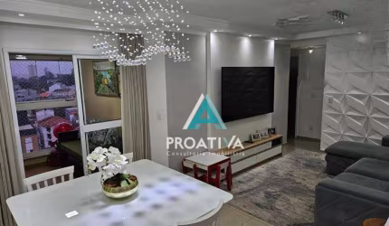 Apartamento com 3 dormitórios à venda, 82 m²- Vila Guiomar - Santo André/SP