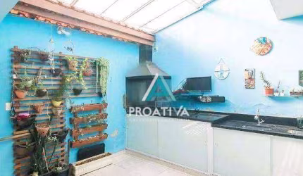 Sobrado à venda, 111 m² por R$ 510.000,00 - Vila Scarpelli - Santo André/SP