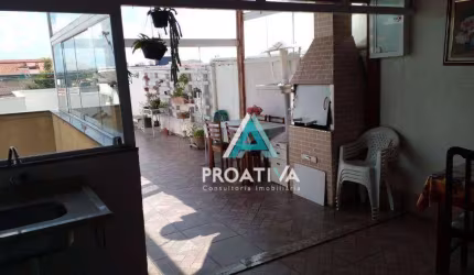 Cobertura com 3 dormitórios à venda, 148 m² - Vila Humaitá - Santo André/SP