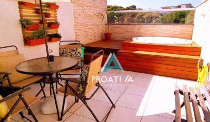 Cobertura com 2 dormitórios à venda, 90 m² por R$ - Parque Oratório - Santo André/SP