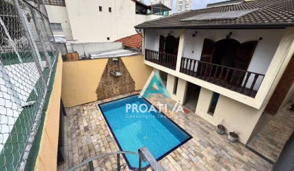 Sobrado com 5 dormitórios, 550 m² - venda por R$ 1.980.000,00 ou aluguel por R$ 10.255,00 - Campestre - Santo André/SP