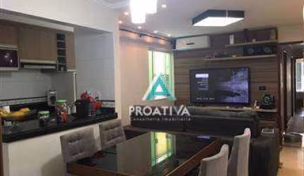 Apartamento com 3 dormitórios à venda, 80 m² - Utinga - Santo André/SP