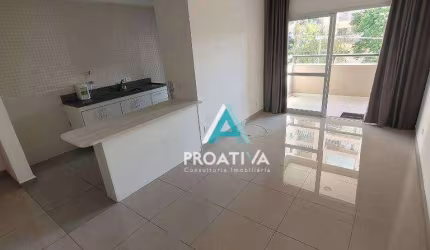 Apartamento com 2 dormitórios para alugar, 90 m² por R$ 3.865,51 - Campestre - Santo André/SP
