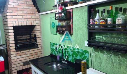 Sobrado com 3 dormitórios à venda, 137 m² por R$ 590.000,05 - Jardim Santo Antônio - Santo André/SP