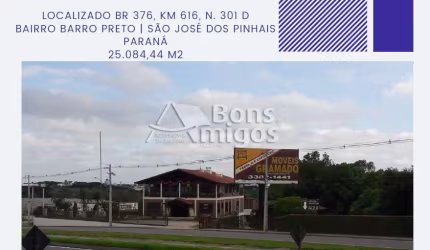 Terreno à venda na Rodovia BR-376, 301 D, Barro Preto, São José dos Pinhais por R$ 7.839.000
