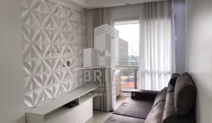 Apartamento com 02 dormitórios sendo 01 suíte, sala integrada com a cozinha, 01 banheiro, terraço grill envidraçado, área de serviço e 01 vaga