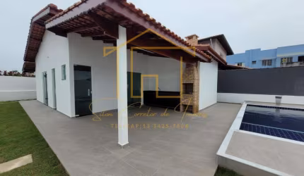 Casa para Venda em Itanhaém, Bopiranga, 3 dormitórios, 2 suítes, 3 banheiros, 2 vagas