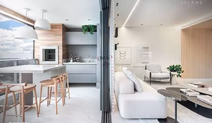 Apartamento com 3 dormitórios,, 1 suíte, 2 vagas, Ecoville.