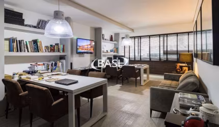 Sala mobiliada com vaga no Neo Super quadra