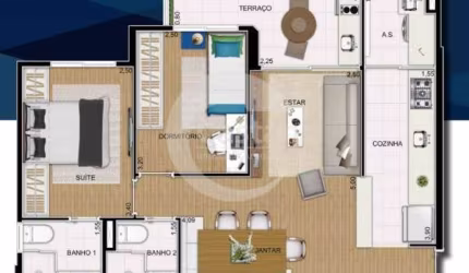 Apartamento com 2 quartos à venda na Rua Torquato Tasso, --, Vila Prudente, São Paulo, 64 m2 por R$ 769.000