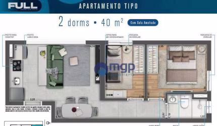 Apartamento Novo, à venda na Vila Paulicéia - 40 m² - São Paulo/SP