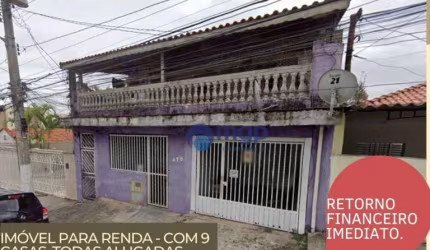 Imóvel para renda com 9 imóveis à venda, 450 m² por R$ 1.600.000 - Vila Guilherme - São Paulo/SP