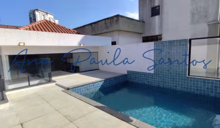 OPORTUNIDADE INCRÍVEL! Moderna e Ampla Sobreposta Alta Duplex com 4 suítes no Boqueirão em Santos – SP