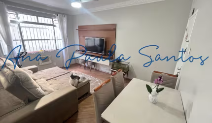 OPORTUNIDADE MARAVILHOSA NA VILA BELMIRO! Aconchegante e espaçoso apartamento de 2 dorms totalmente mobiliado para locação em Santos – SP