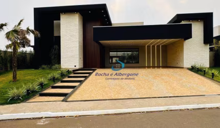 Linda Casa Térrea  Alto Padrão Condomínio Villagio do Engenho Finíssimo acabamento Projeto moderno Impecável 4 amplas suítes Completíssima  Ar K7