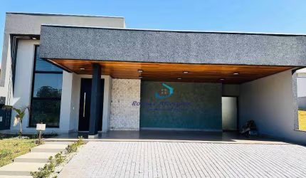 Casa Nova Térrea Condomínio Bellevie 3 suítes sendo uma master com closet Salas integradas ao Gourmet com Pé Direito Duplo 6 vagas 2 Lavabos