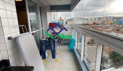 Apartamento para Venda em Santos, Boqueirão, 1 dormitório, 1 suíte, 2 banheiros, 1 vaga