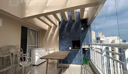 COBERTURA DUPLEX À VENDA COM 3 DORMITÓRIOS E ÁREA GOURMET COM VISTA DA SERRA E DO MAR.