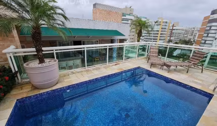 Cobertura pé na areia com vista à venda na Riviera de São Lourenço no módulo 7