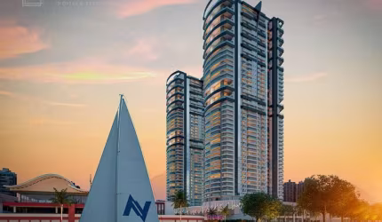 Construtora Miramar, Litoral Sul, Lançamento Residencial Navegantes em Santos, 3 e 4 Suítes frente ao mar na Ponta da Praia