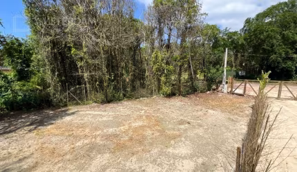 TERRENO LIMPO, ATERRADO, CERCADO COM TELA, PRONTO PARA CONSTRUIR.
