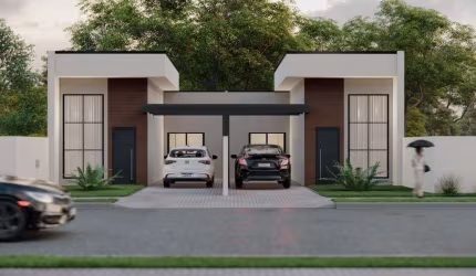 Casa com 2 quartos à venda na Rua Oscar Renaud, 129, Iguaçu, Araucária, 85 m2 por R$ 680.000