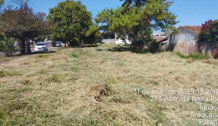 Terreno à venda na Avenida Beira Rio, Iguaçu, Araucária por R$ 480.000