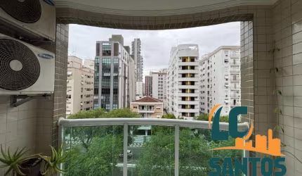 APARTAMENTO NO GONZAGA 3 DORMITÓRIOS COM SUÍTE - DEPENDÊNCIA COMPLETA - GARAGEM DEMARCADA