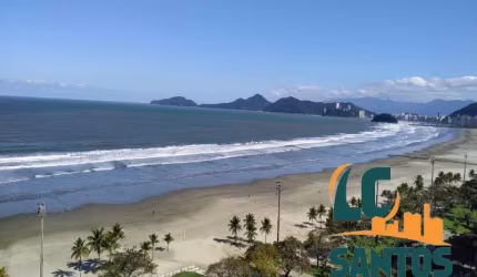 Apartamento em Santos Frente Total para o Mar