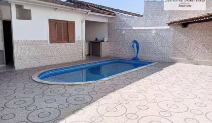 Casa com PISCINA com 6 quartos à venda, 176 m² por R$ 550.000 - Parque Balneário Itanhaem - Itanhaém/SP